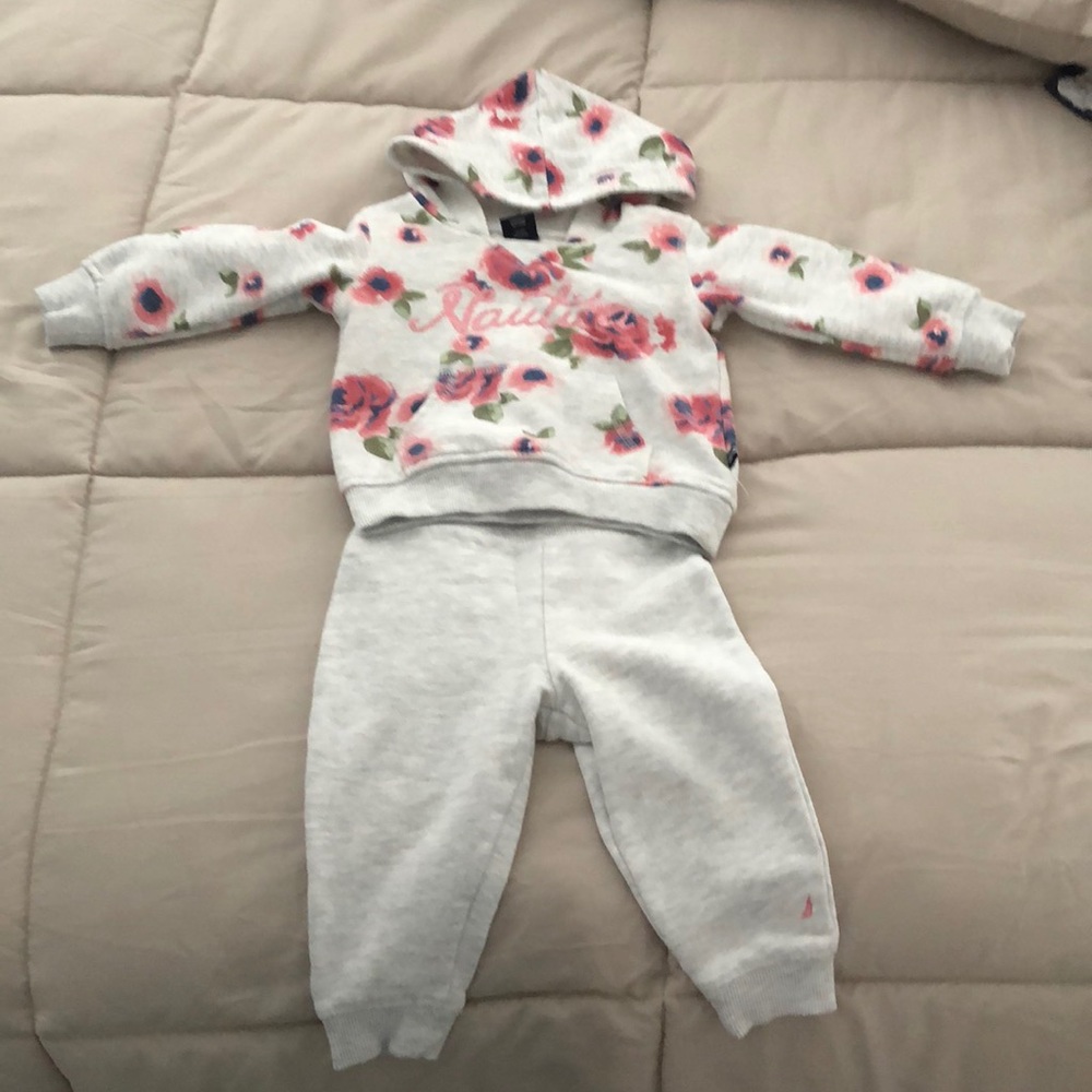 Nautica two piece matching sweatshirt with pants